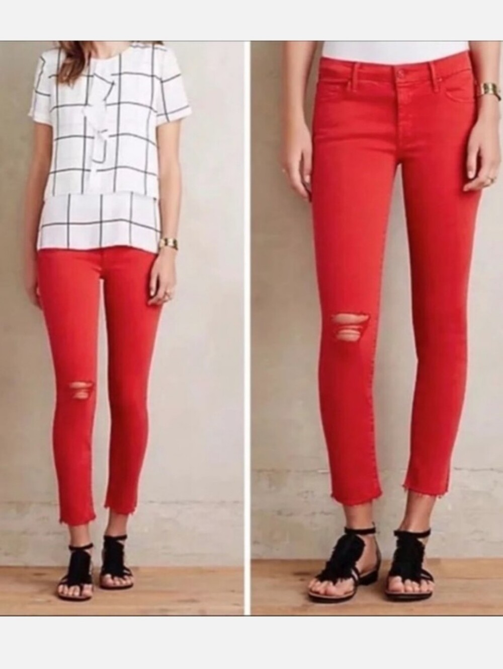 MOTHER The Looker Ankle Fray in Blow Out Sz 26